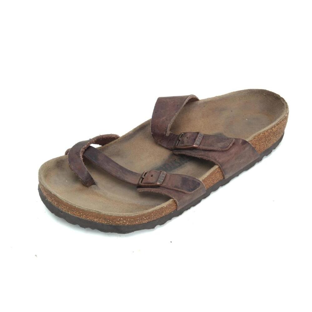 Birkenstock Mayari Leather Sandals Shoes Women's Slip On Sz 39 Ladies 8